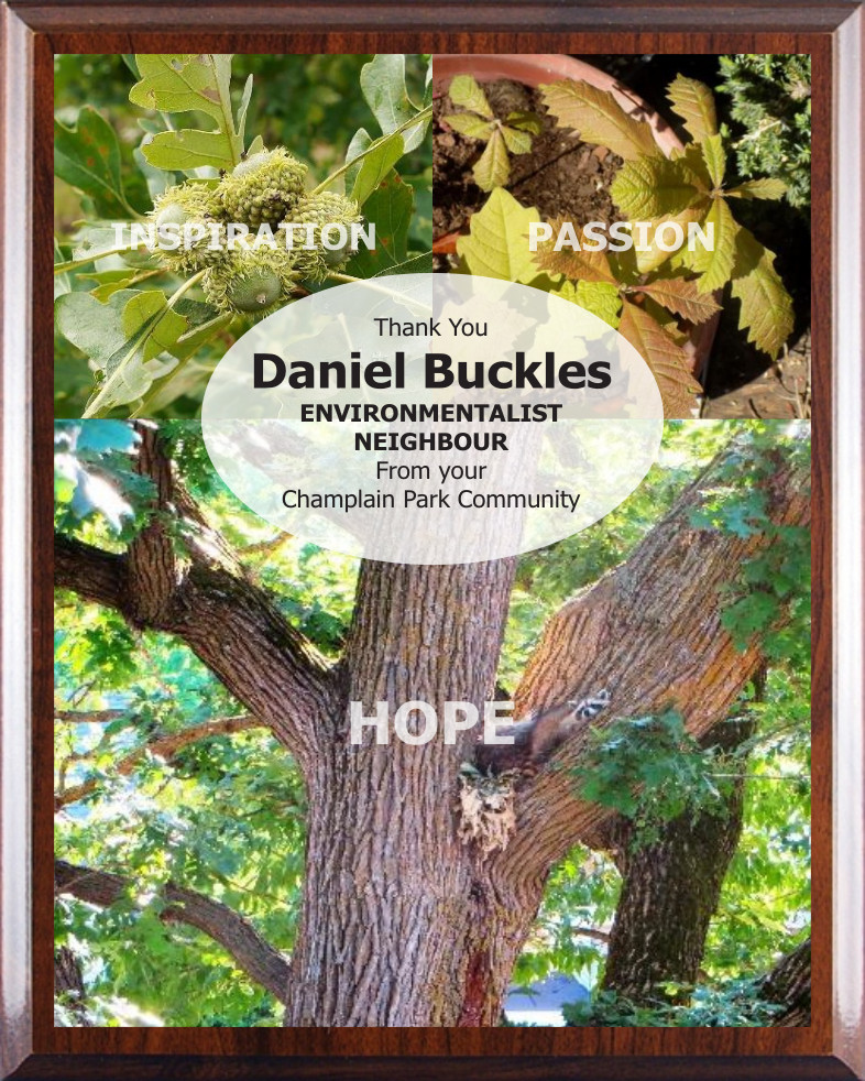 [Plaque honouring Daniel Buckles, presented April 24th 2024]